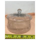 Anchor Hocking Savanna pattern clear glass with