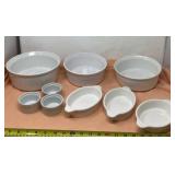 CorningWare French White stoneware dishes