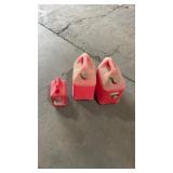 Gas cans 2) 5 gal, 1 ) gal no lid