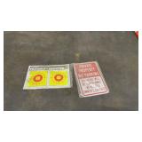 Metal sign private property, trouble shoot