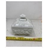 Westmoreland grape milk glass candy dish