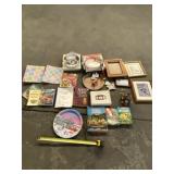 Cookbooks, framed prints and collector plate