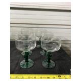 Cactus stem wine glasses