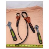 Craftsman rubber strap wrench set and adjustable