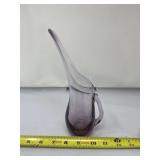 Viking  Teaberry art glass swung handled pitcher