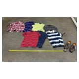 Menï¿½s polos medium, flannel shirt, menï¿½s shoes