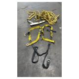 3 pt harness, roofing rope