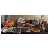 Halloween and Fall decor with tote and lid