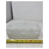 Anchor Hocking Fire King milk glass rectangular