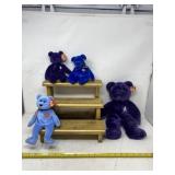 Beanie Babies and display shelf