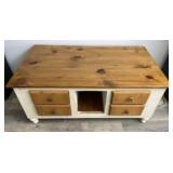 Coffee Table w drawers 47x 21x 27 in
