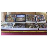 Four puzzles 500, 1000 and 1500 piece