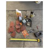 Craftsman electric stapler, sanding pads, wasp