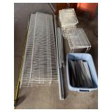 Six shelving units with brackets