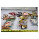 Beanie Baby plush and McDonaldï¿½s new in packages