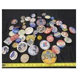 Political campaign pins