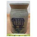 D. Eldreth soft glazed stoneware with sheep