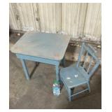 Kids table and chair