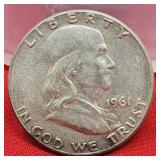 1961 Franklin Silver Half Dollar