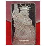 MTB Liberty 1 Troy Oz. .999 Filne Silver Bar