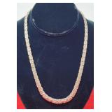 Turkey Ak.925 Silver Byzantine Necklace 27.54g