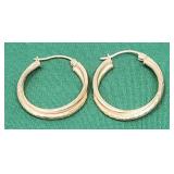 Aaj 10k Yellow Gold Hoop Earrings 2.37g