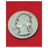 1940-S Washington Silver Quarter