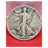 1941-D Walking Liberty Silver Half Dollar