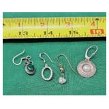 .925 Sterling Mismatched Earrings 6.25g