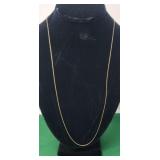14K Yellow Gold Rope Necklace 1.05g