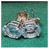 14k & CZ Earrings .89g