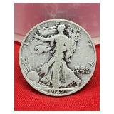 1942 Walking Liberty Silver Half Dollar