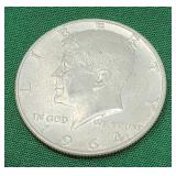 1964 Kennedy 90% Silver Half Dollar