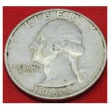 1962-D Washington Silver Quarter