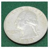 1964-D Washington 90% Silver Quarter