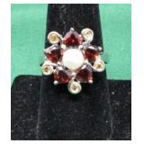 9.25 Sterling ring size 8, 5.61g