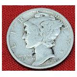 1945 Mercury Silver Dime