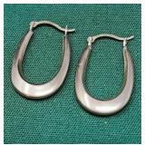 10k Yellow Gold Hoop Earrings .43g