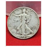 1941-D Walking Liberty Silver Half Dollar