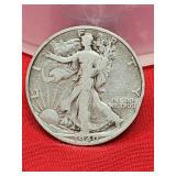 1940-S Walking Liberty Silver Half Dollar