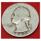 1943 Washington Silver Quarter