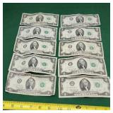 10-1976 Jefferson $2.00 Bills