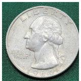 1964-D Washington Silver Quarter
