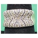 .925 Sterling Ring Size 8, 5.88g
