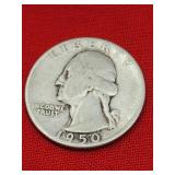 1950 Washington Silver Quarter