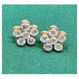 10k & CZ Earrings 1.20g