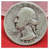 1939 Washington Silver Quarter