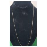 24" .925 Italy Sterling Necklace 2.41g