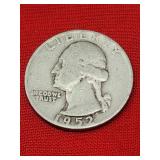 1952-D Washington Silver Quarter