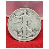 1941-S Walking Liberty Silver Half Dollar